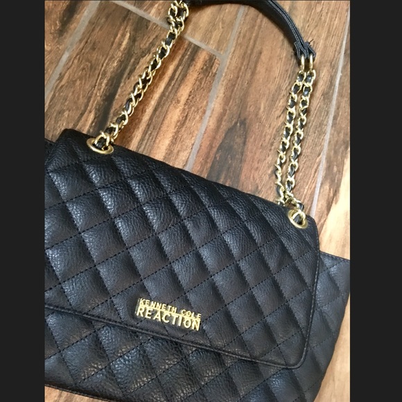 Kenneth Cole Reaction Handbags - Kenneth Cole Reaction Black & Gold Chain Purse/Bag
